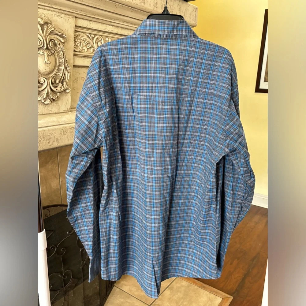 Men’s Wrangler Size Large Long Sleeve Pearl Button Down Shirt - Picture 2 of 8